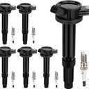 UF486 Ignition Coil & SP479 Double Iridium Spark Plug For 2006-2012 Ford Escape Fusion/Mercury Mariner Milan/Lincoln Zephyr Replaces# 6E5Z-12029-BA ZZD418100 DG514 C1594 5C1651 IC566
