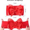 doboi 20pcs Baby Girls Bows Headbands Nylon Hairbands Ribbon Bow Elastic Hair Accessories for Newborns Infants Toddlers and Kids