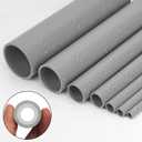 3Inch Grey Electrical Conduit PVC Pipe 17" Long Sch40 PVC Rigid Tube Round Pipes Hardware Tubing for Home DIY Electrical Wiring Installation, Garden, Farm, Workshop,(3" x 17"L)