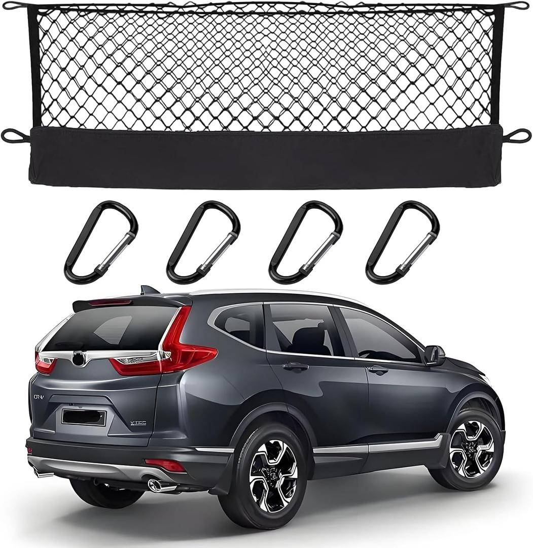 Envelope Style Cargo Net Compatible with Honda CR-V CRV 2026 2025 2024 2023 Trunk Car Rear Tailgate Touring Netting