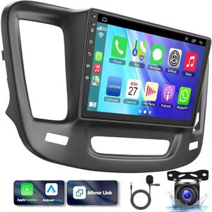 9" Car Stereo w/Carplay Android Auto for Chrysler 200 200C 200S 2015-2019 Double Din Android 13.0 Touch Screen Car Radio Receiver w/WiFi GPS Navigation Bluetooth AHD Backup Camera Mic - 2+32G