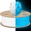 DURAMIC 3D PLA Glow Blue in The Dark Filament 1.75mm 1Kg, 3D Printing Luminous Filament 1.75mm Dimensional Accuracy +/- 0.02 mm, Fit Most FDM 3D Printers