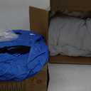 White Bounce House, House with Blower, Inflatable Bouncer, Children's Toy, Sewn Extra Thick Material for Durability