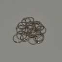 OWLKELA Binder Rings 1 Inch (50 Pack), Loose Leaf Binder Ring, Metal Book Rings, Rings for Flash Cards, Flash Card Rings, Index Card Rings, Clip Rings, Nickel Plated Steel Binder Rings, Key Rings (Silver)
