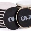 CO-Z Felt Furniture Sliders - 16 Pack with 8 Plastic & 8 Felt Sliders, 3 1/2" Reusable Furniture Sliders for Carpet Hardwood Floors, Heavy-Duty Furniture Gliders Movers, Moving Pads for Hard Surfaces