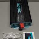 LANDERPOW Pure Sine Wave Inverter 2000 Watt, 12V DC to 120V AC Inverters for RV, Truck, Solar, Home, Power Inverter with 3 AC Outlet, 30W USB-C, 5V 3.1A USB, Hardwire Port, Remote Control, Surge 4000W