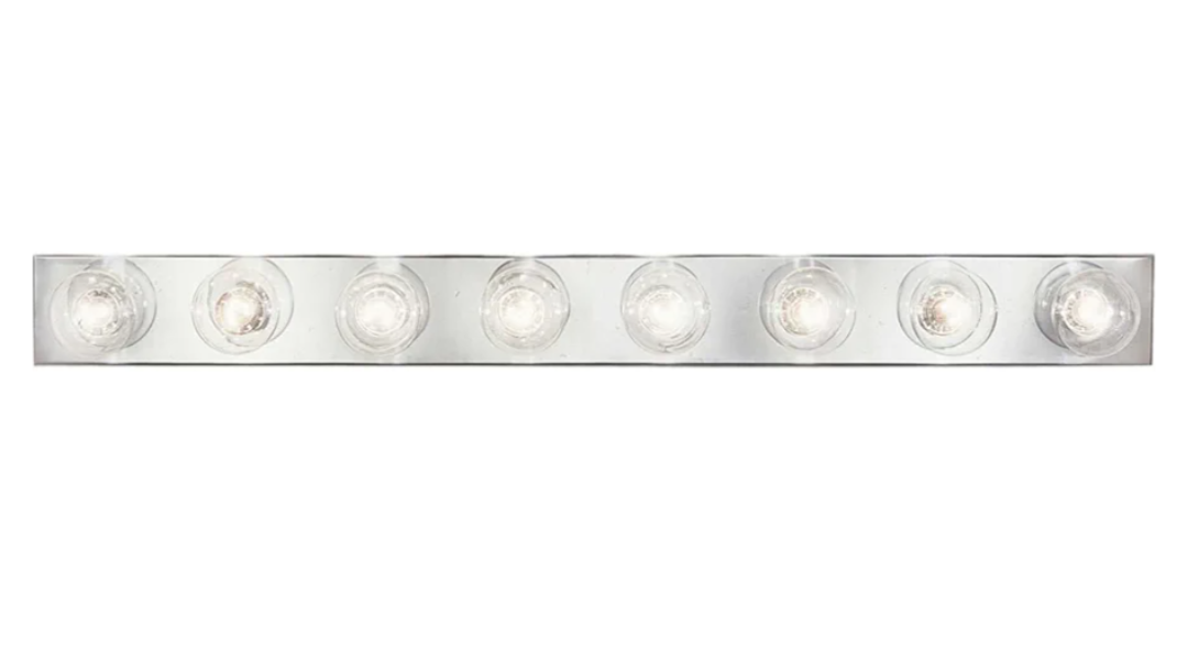 Progress Lighting 8-Light Traditional Bath Vanity Light, Broadway Collection, Indoor, P3300-15, Polished Chrome