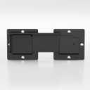 7.5" Flip Gate Latch Lock with Padlock Hole 1Pack, 4mm Heavy Duty Carbon Steel Adjustable Latch for Sliding Doors, Outdoor Gates, Wooden Fences, Barn Door, Shed, Vinyl Fence, Garage, Yard