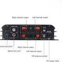 Romicta 4 Channel Bluetooth 5.0 Stereo Amplifier, 50Wx4 Home Audio Stereo Receiver, 1200W Max, USB/SD/FM, Class D HiFi Power Amp for Home Theater, Car & Karaoke, Includes Remote & Power Adapter