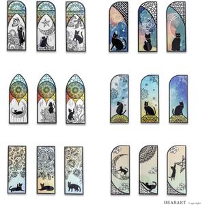 DEARART Cute Bookmark Page Markers Gift for Women Teacher Students Book Lovers, Durable and Flexible Bookmark, 6 Series (36pcs), Lucky Cats