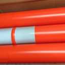 HiGiant 42 Inch Traffic Delineator Posts 3 Pack, Tall Traffic Cones with Base for Drivers Training, Parking lot