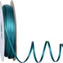 Ribest Teal Double Faced Satin Ribbon, 1/8 Inch Continuous 100 Yard Fabric Ribbon for Crafts Gift Wrapping Hair Bows Wedding Party Decoration