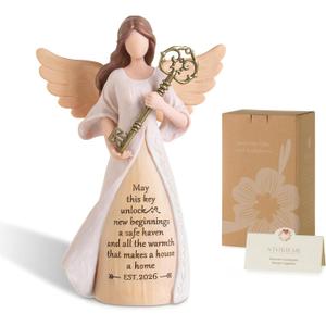 Storieme Housewarming Gifts New Home: House Warming Gift for Women Friend Homeowner - Guardian Angel Figurines for New Apartment Party Decorations Entryway Table Decor Ideas