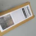 SUNOFF Cordless No Drill Blackout Cellular Shades, 19" W x 64" H, White