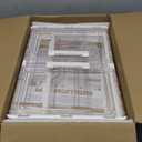 Clear Storage Bins with Lids,4 Tier Plastic Bins with Wheels,Stackable Storage Bin,Closet Organizers Box for Bedroom,Living Room,Toy,23 QT Folding Box with Magnetic door (White)