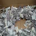 Winter Front Door Wreath 26 Inch Winter Birch Wreath White Berry Wreath with Iced Pine Cones, Holly Leaf, Branch White Christmas Wreaths for Front Door or Indoor Wall Window Thanksgiving Dcor (Silver Green)