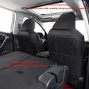 EKR Custom Fit Venza Car Seat Covers for Select Toyota Venza 2021 2022 2023 2024 LE,XLE,Limited,Nightshade Edition - Full Set,Neoprene (Black)