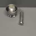 Pill Crusher - 304 Food Grade Stainless Steel Mortar and Pestle Medicine Grinder Set - Non-Slip Splitter to Easily Crush Medicine Pills Tablets Vitamins to Fine Powder for Adults, Seniors, Dogs, Pets