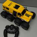 1:12 Large Amphibious Remote Control Car Monster Truck - 8WD All Terrain Waterproof Toy for Kids, 7.4V High-Speed Remote Control Car for Boys Girls Ages 6-12, Perfect Birthday Gifts, Yellow