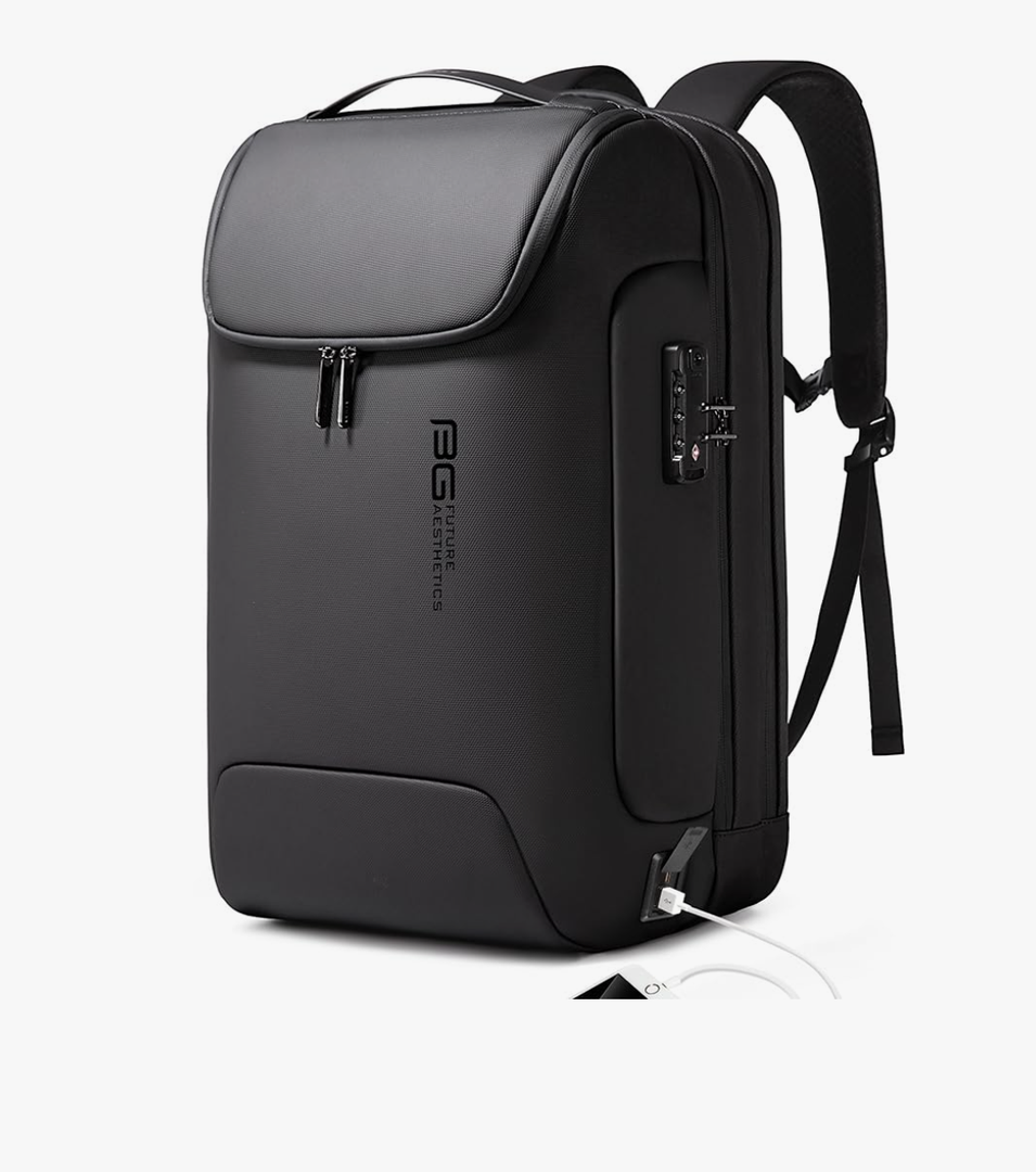 BANGE Men's Anti-Theft Backpack,Waterproof Fashion Travel Backpacks,High Tech Backpack with USB3.0 Charging Port,Business Laptop Backpack Fits 17.3 Inch Notebook…