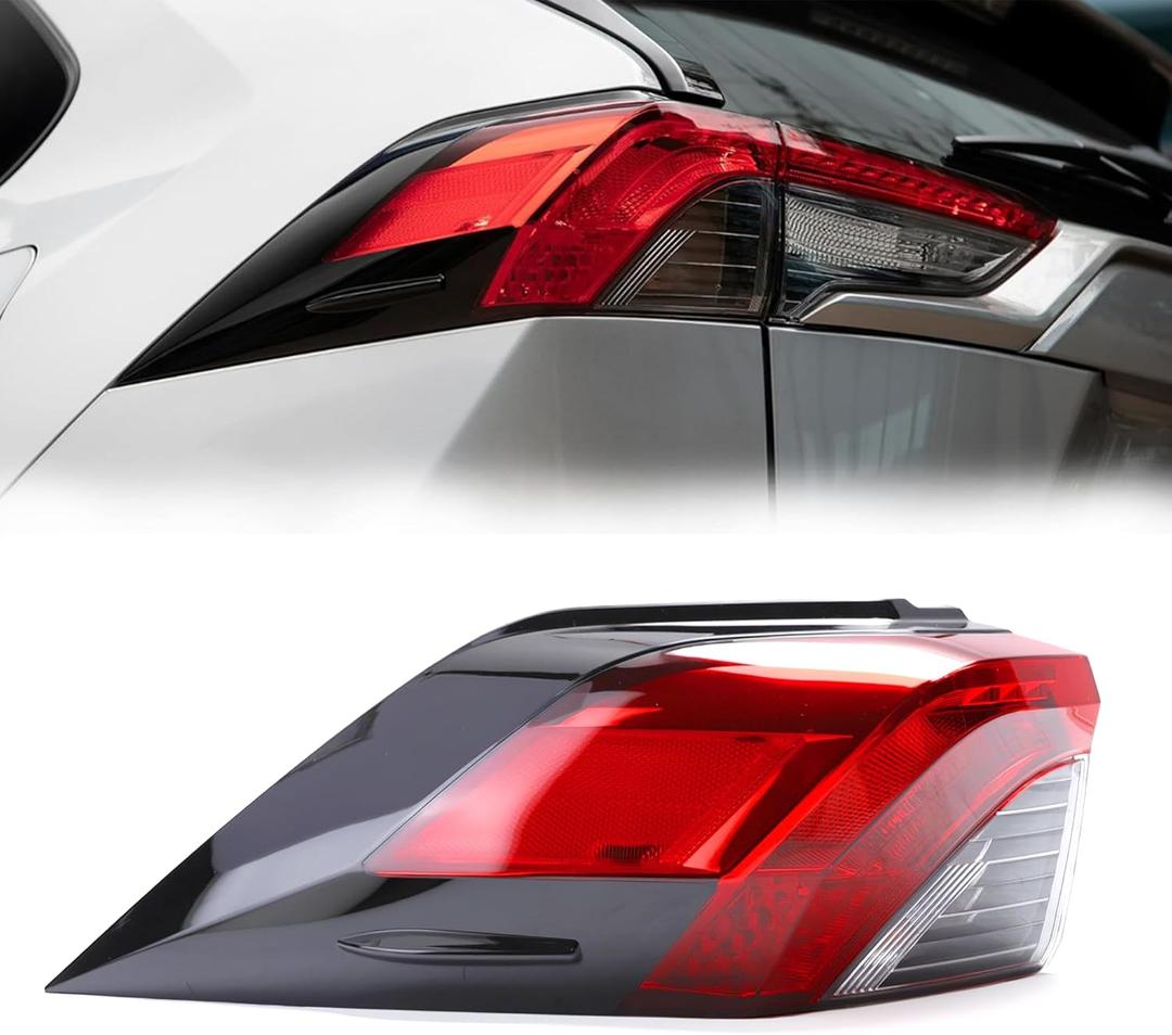 Rear LED Tail Light Assembly for Toyota RAV4 2019 2020 2021 2022 2023, Left Driver Side Outer Brake Tail Lamp OE 81560-0R090, TO2804148