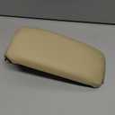 X AUTOHAUX Center Console Cover Lid 8P0864245P for Audi A3 2003-2012 Armrest Cover Pad Replacement Faux Leather Beige