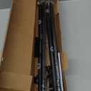 5/8 Diameter Curtain Rods 30-90 Inch, for 30-84 Inch Windows, Adjustable Splicing Black Curtain Rods for Windows with Brackets, Window Rod Long Small Curtains Rod, 2 Pack