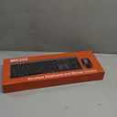 Wireless Keyboard and Mouse Combo, Full Size Keyboard and Mouse, Long Battery Life, Optical Mouse, 2.4G Lag-Free Cordless Mice Keyboard Set Ultra Slim Design for Computer, Laptop, PC, Mac, Windows (Gray Black)