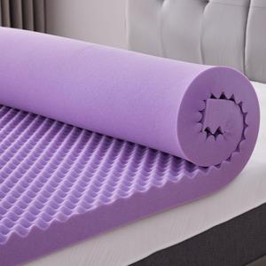 SINWEEK 2 Inch Egg Crate Memory Foam Mattress Topper Twin XL Size, Soft Mattress Pad for Back Pain Relief, Bed Topper, CertiPUR-US Certified