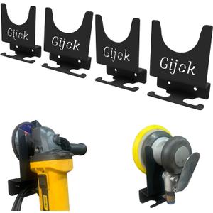 Angle Grinder Holder & Tool Wall Mount Bracket for 5 Inch Grinders, Impact Wrench & Other Tools Storage Rack (4, Black)