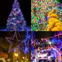 WATERGLIDE 1000 LED Christmas String Lights, 328 FT Green Wire LED Decorative Fairy Lights with Remote & 8 Modes, Waterproof for Outdoor Xmas Holiday Party Garden Wedding Home Decor, Multicolor