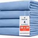 4 Pack 36" x 38" Large Absorbency Incontinence Bed Pads - Quick Drying Washable and Reusable Underpads for Kids, Adults, Elderly Dogs and Pets, Pee Mattress Protective Pad for Bed, Couch, Sofa, Floor