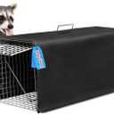Live Animal Trap Cage Cover, Cat Trap for Stray Cats 32 Inch Folding Skunk Trap with Real Door for Raccoons, Opossums, Groundhogs, Skunks, Feral Cats, Squirrels (Only Cover)