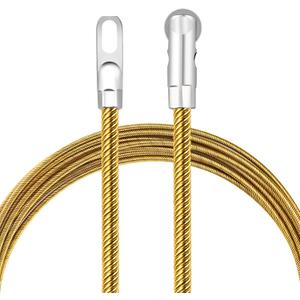 Fish Tape 16.4ft Wire Puller Running Electrical Wire Cable Pulley Head Spring, Heavy Duty, Through Wall Wire Guide Device,Applicable Multiple Scenario