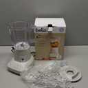 Bella 10 Speed Countertop Blender, Juicer & Smoothie Maker, Fits-anywhere Kitchenware, Slim Flip & Store Design, Dishwasher Safe 48Oz Capacity Pitcher & Lid, Stainless Steel Blade, 450 Watt, Oatmilk (6 Cup)