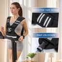 FUFF Weighted Vest Woman, 11-20 Lb Adjustable Weight Vest for Women Men, Female Strength Training Body Vest for Walking Exercise Running Workout