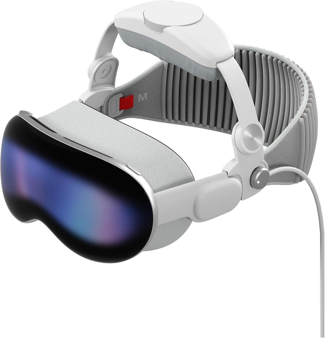 iofeiwak Head Strap Compatible with Apple Vision Pro - Adjustable Confort Head Strap with Soft Sponge Pads