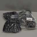 Elsjoy 100 Pack Wire Shelf Label Holders, Compatible with Metro 1-1/4" Shelves, Plastic Wire Rack Price Tag Clips, Black