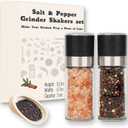 ErrandsHelper Salt and Pepper Grinder Set - Spice Shakers with Adjustable Coarseness for Kitchen Seasoning (1.7 inches x 5.1 inches)