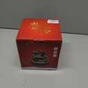 Christmas Collectibles Building Village House Musical Snow Globe Resin Figurines with 8 Music Snowman, Christmas Train Come with Xmas Gift