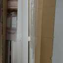 2 Inch Faux Wood Blinds with Valance Cordless Light Filtering Windows Horizontal Blinds for Living Room, Bedroom, Interior Door Windows,White,53" W x 36" H