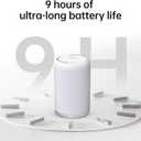 Waterless Essential Oil Diffuser - 120ml Portable Aroma Diffuser for Home Office Car, Ultra-Quiet Cordless Scent Diffuser with 3 Modes, Long-Lasting Fragrance (White)