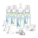 Dr. Brown's Options+ Slow Flow Preemie and Newborn Anti-Colic Bottle Set with 4oz Bottles and HappyPaci (13 Piece Set)