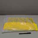 100 Plastic Tags Shipping Tags Water Proof Tags for Labeling Shipping Labels Security Seals Writable Marker Ties Hanging Tags Storage Tag with One Marker Pen (Yellow)