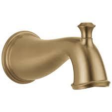 Faucet  Tub Spout - Pull-Up Diverter, Champagne Bronze