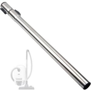 Replacement Extension Wand,Compatible with Miele C1 C2 C3 Tube,Non Electric Telescope Metal Tube Stainless Wand,1.375" Central Vacuum Cleaner