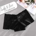 READY TO LOVE Sexy Women's Underwear Lace Shorts V Waist Breathable Cheeky Panties Boyshorts Underwear Women 5 Pack