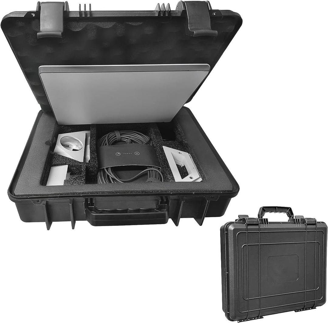 for Starlink Mini Case, Hard Case with Foam for Precision Fit, Lightweight and Portable, Perfect for Starlink Mini Dish Kit, Travel, Camping, RV, Indoor & Outdoor Use (ABS)