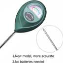 XLUX Soil Moisture Sensor Meter Water Monitor, Hygrometer for Gardening, Farming,Plants, No Batteries Required, 2 Pack