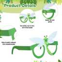 32 Pcs Bug Party Decorations Summer Insect Party Favors Bugs Paper Glasses Frame Insect Photo Booth Props Eyeglasses for Summer Spring Bugs Birthday Decorations Supplies